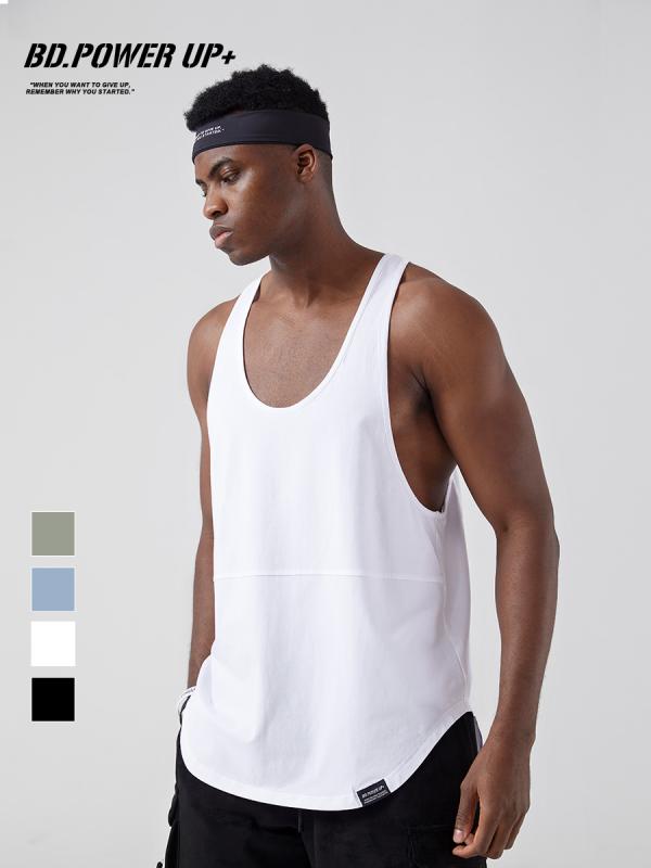 タンクトップ ランニングシャツ スリーブレス ノースリーブ トレーニングウェア スポーツウェア フィットネス ジム ゆったり メンズ