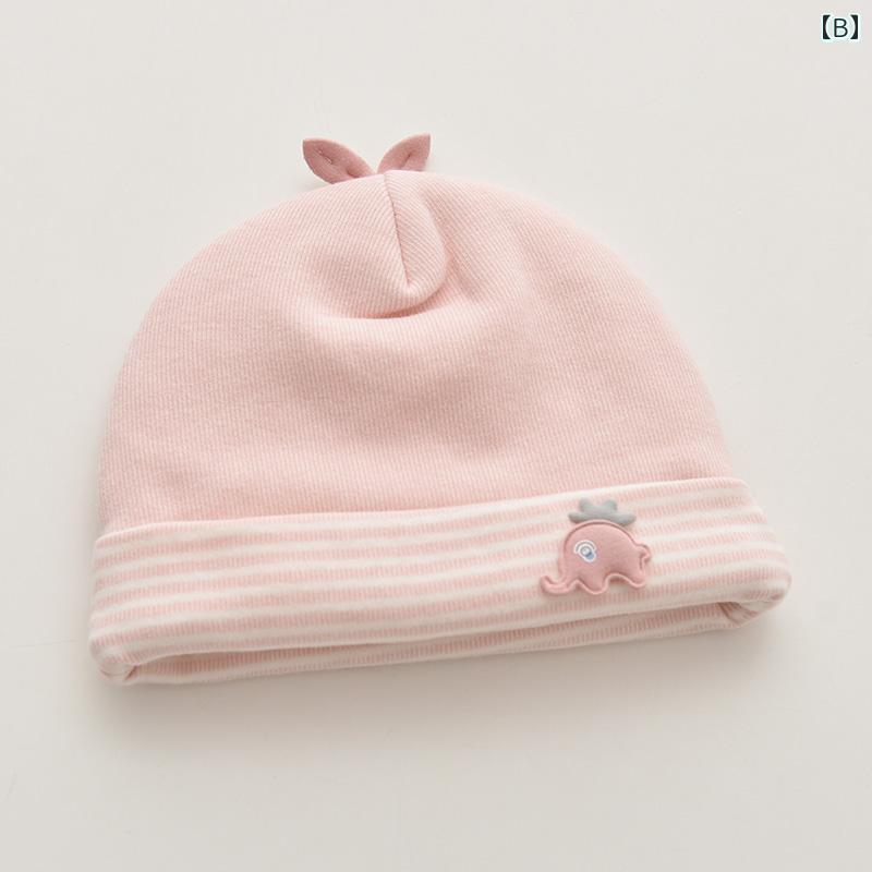 新生児 帽子 秋冬 幼児 赤ちゃん ストレッチ性 防寒 キャップ 保温 柔らかい かわ...