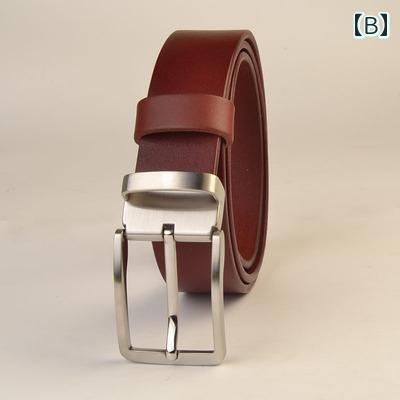 セキュアデポのメンズ オールシーズン ファッション アクセサリー カジュアル ベルト シンプル ステンレス スチール ピン バックル シングル ループ｜アングル3