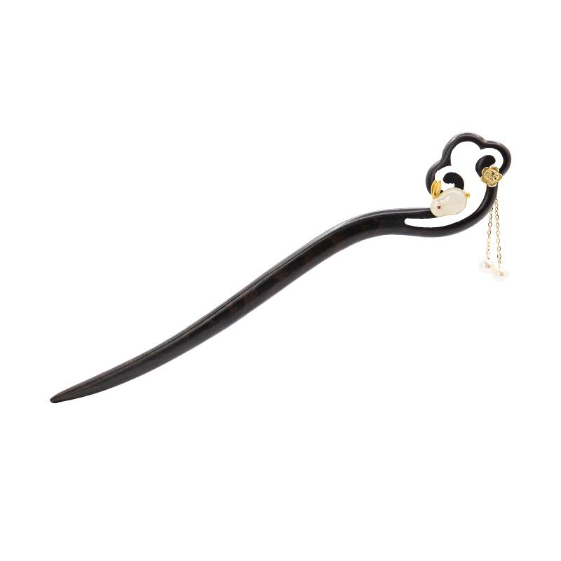 かんざし ヘアピン レディース 頭飾り 髪飾り アクセサリー 大人式 ファッション チャイナ風 中国風 木材