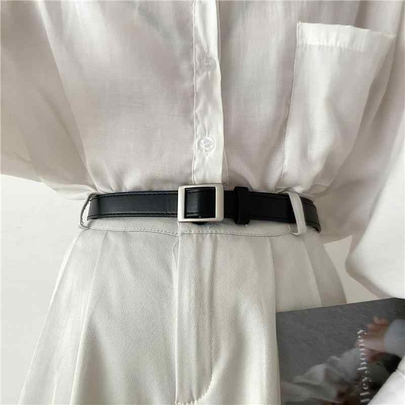 夏 ジーンズ ベルト レディース 穴し ベルト イン 装飾 ジーンズ ズボン ベルト 細 レトロ ズボン ベルト