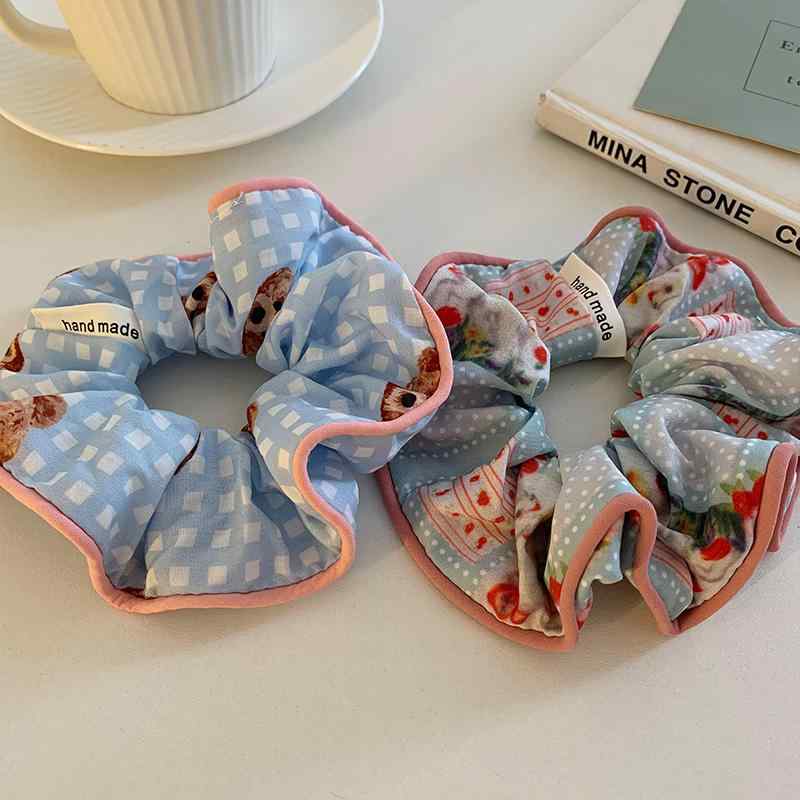 ヘアアクセサリー かわいい 小さめ クマ ヘア ヘア リング レディース 森 フェアリー ヘア ロープ 大ボ..