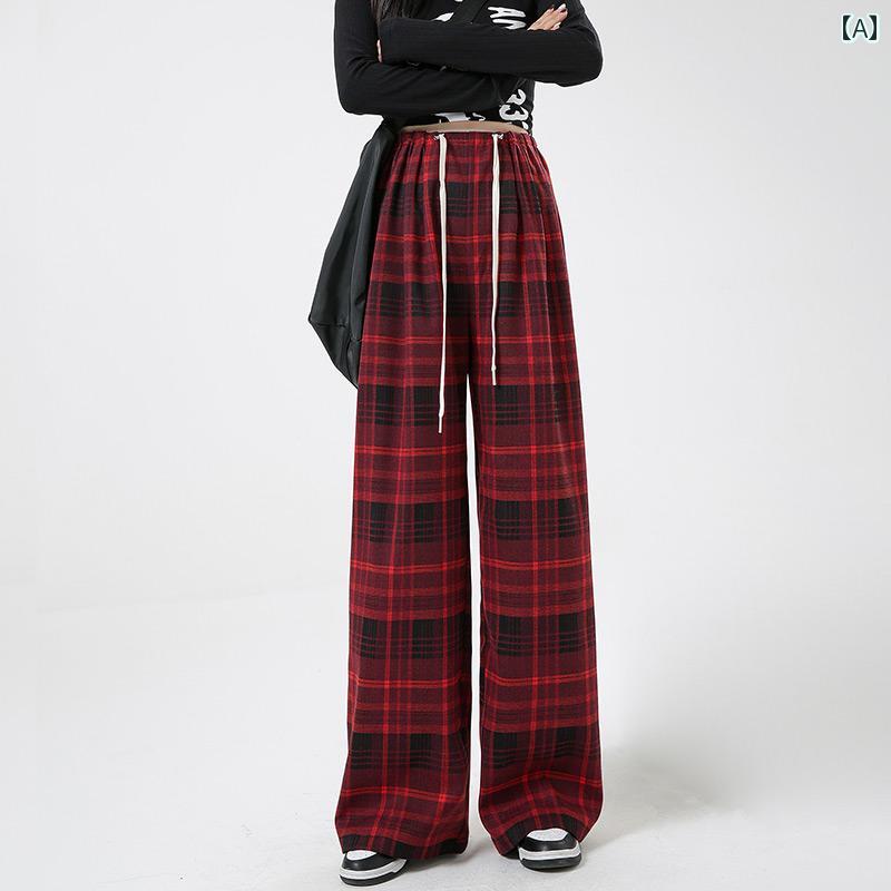 パンツ マタニティ 春秋 ワイド レッグ ベルベット 春 チェック柄 厚手 お腹 サポート プチ マタニティ..