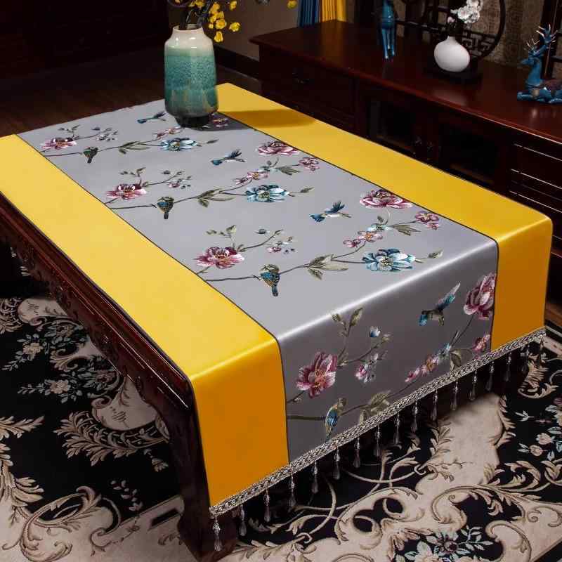 テーブルクロス 中国風 カバー クロス リビングルーム ティーテーブル テーブルライナー テーブルセンター 生地 ソファ 長方形