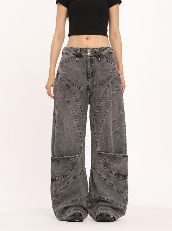 ジーパン ジーンズ ワイドレッグパンツ ダメージ加工ジーンズ ハイウエスト おしゃれ クール カジュアル デニム レジャー リゾート 休日 レディース