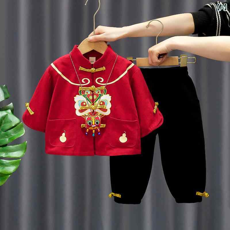 ドレス 漢服 子供服 かわいい 民族衣装 COS チャイニーズ スタイル 男の子 女の子 春秋 中華 唐装 子供 衣装 春 一歳 ベビー パフォーマンス 衣装