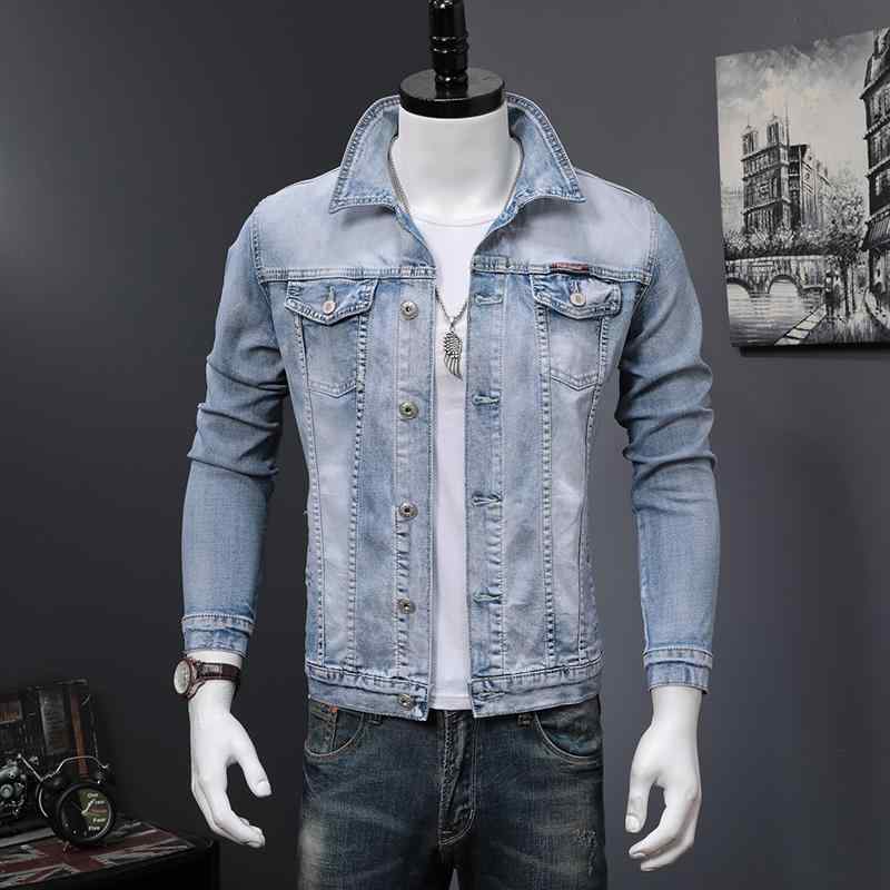 Denim Jacket - ジャケット トップス ジャケット デニム ジャケットメンズ アウトドア 春秋 洗浄 長袖 アメリカ ライト ブルーデニム ファッション イン