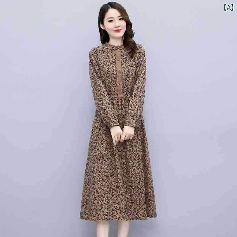 レディース 春秋 長袖 ワンピース ドレス Aライン エレガント おしゃれ きれいめ イベント パーティー 結婚式 フォーマル お呼ばれ 仕事 ビジネス 衣装 ディナー 細見え アップ