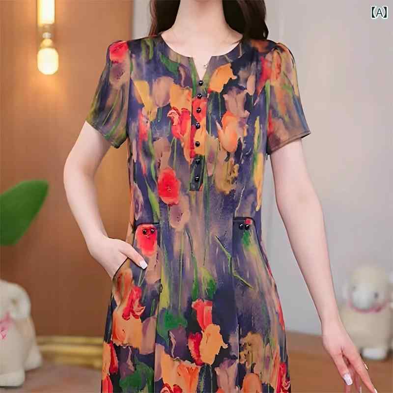 レディース 夏 半袖 ワンピース ドレス Aライン エレガント おしゃれ きれいめ イベント パーティー 結婚式 フォーマル お呼ばれ 仕事 ビジネス 衣装 ディナー デート アップ