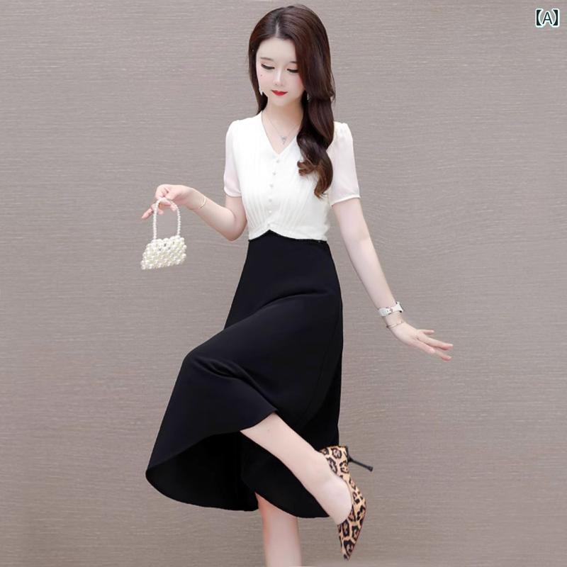 レディース 夏 半袖トップス フレアスカート Aライン 上品 おしゃれ きれいめ イベント パーティー 結婚式 フォーマル お呼ばれ 仕事 ビジネス 衣装 ディナー デート アップ