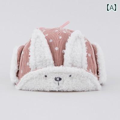ベビー 帽子 防寒 かわいい 韓国 冬 男の子 女の子 赤ちゃん 裏起毛 厚手 耳保護 幼児 子供 柔らかい 防風性 耐寒性 暖かい キャップ