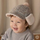 ベビー 帽子 かわいい 韓国 赤ちゃん 男の子 女の子 冬 防寒 保温 耳保護 裏起毛 メンズ レディース兼 厚手 カフ あ紐 キャップ