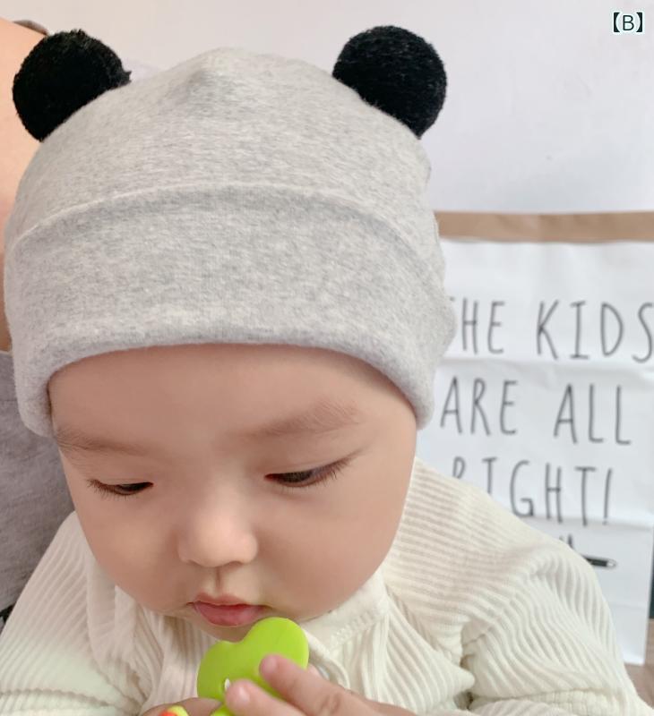 ベビー 帽子 ボール 春秋冬 幼児 綿 新生児 キャップ おしゃれ ルームウェア 赤ちゃん シャワー かわいい 2