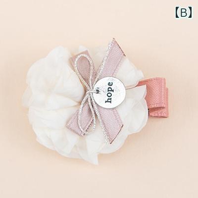 ベビー 赤ちゃん キッズ フラワーヘアクリップ かわいい おしゃれ 柔らかい 快適 ...