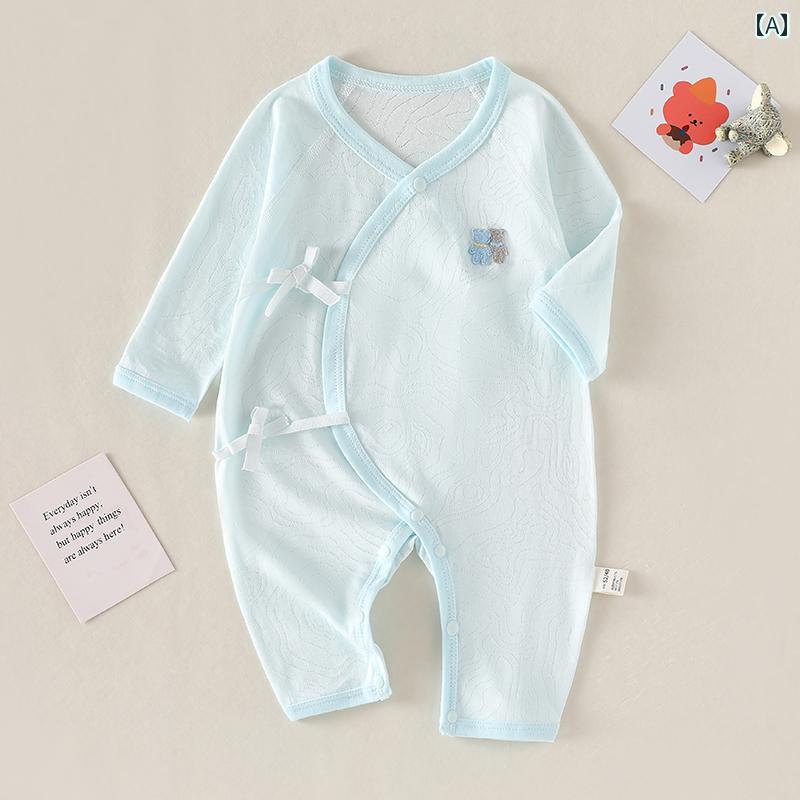 ロンパース 夏 ジャンプ スーツ ベビー服 涼しい 赤ちゃん 新生児 サマースーツ オ...