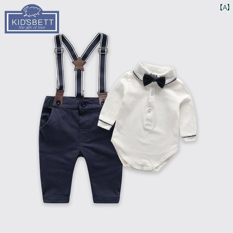 ドレス 赤ちゃん 幼児 オーバーオール サスペンダーパンツ おしゃれ 服 男の子 春秋 スーツ ベビー 1歳 満月 誕生日 スーツ 秋冬 裏起毛 服