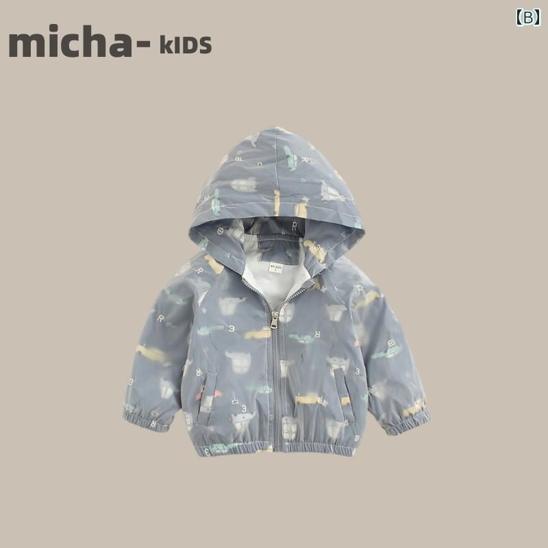 セキュアデポのコート トップス パーカー アウター 幼児 子供服 キッズ 男の子 韓国 赤ちゃん 秋冬 秋 フード付き ベビーアウター 服｜アングル2