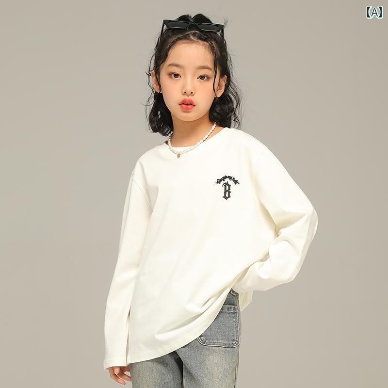 Rakuten - トップス シャツ 子供服 おしゃれ ナチュラル 普段着 キッズ 小さい 女の子 長袖 Tシャツ 春服 子供 スタイル 中型 大型 子供 薄手 春秋 レイヤリング