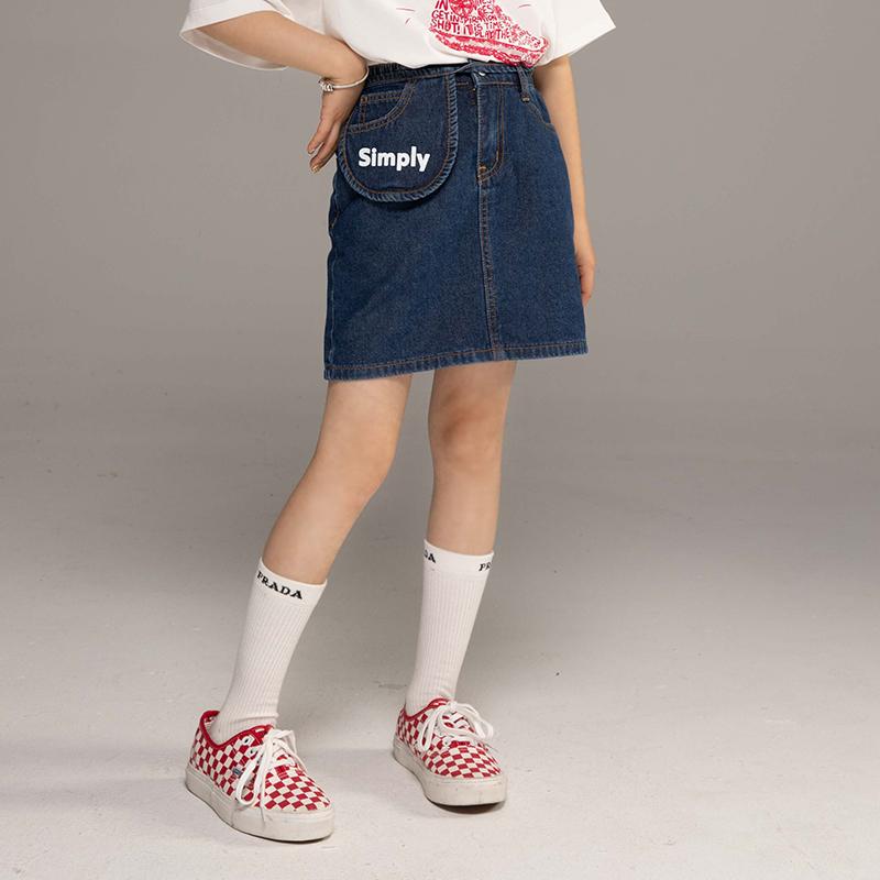 スカート キッズ ボトムス 小さい 女の子 デニムスカート 子供服 夏 半ズボン 中型 大型 子供 おしゃれ 春秋 ショート