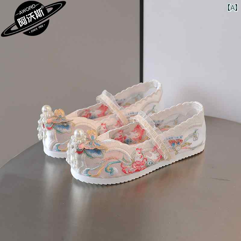 シューズ ドレス シューズ 子供靴 かわいい メリージェーン 歩きやすい キッズ 子供用 エスニック 漢服..