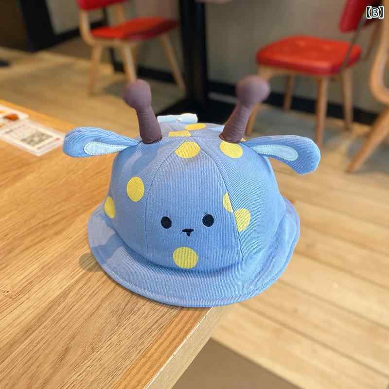 セキュアデポのキッズ 帽子 かわいい 日除け ベビー 春秋 1歳 ボーイズ フィッシャーマン ハット 薄 女性 赤ちゃん 秋｜アングル2