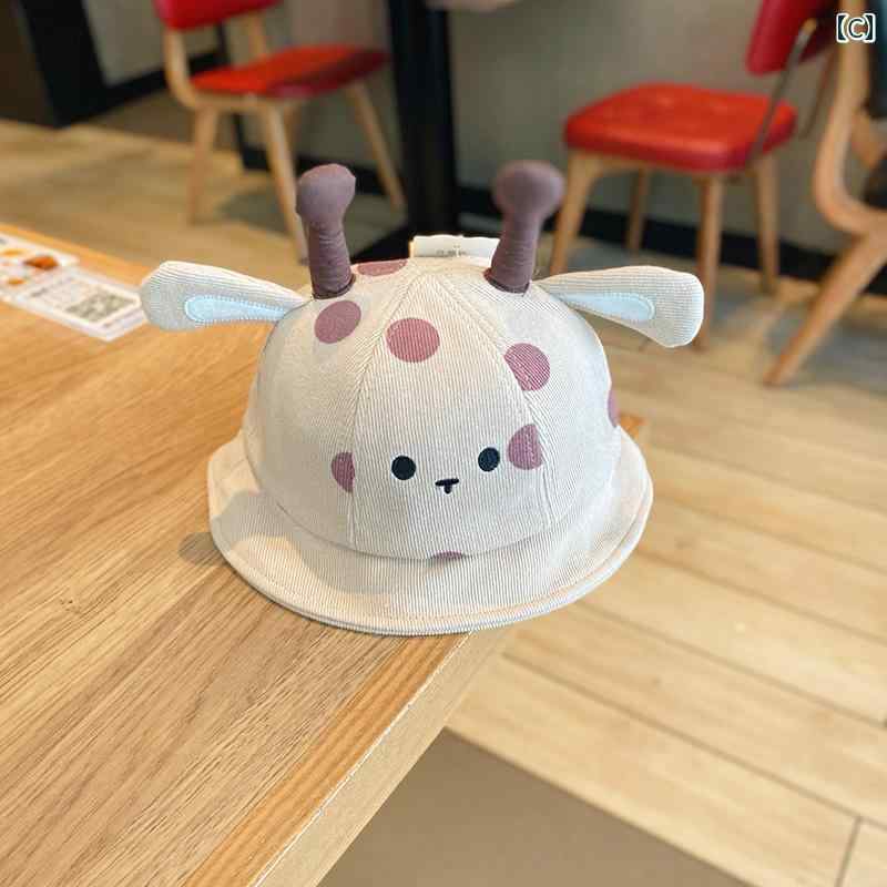 セキュアデポのキッズ 帽子 かわいい 日除け ベビー 春秋 1歳 ボーイズ フィッシャーマン ハット 薄 女性 赤ちゃん 秋｜アングル3