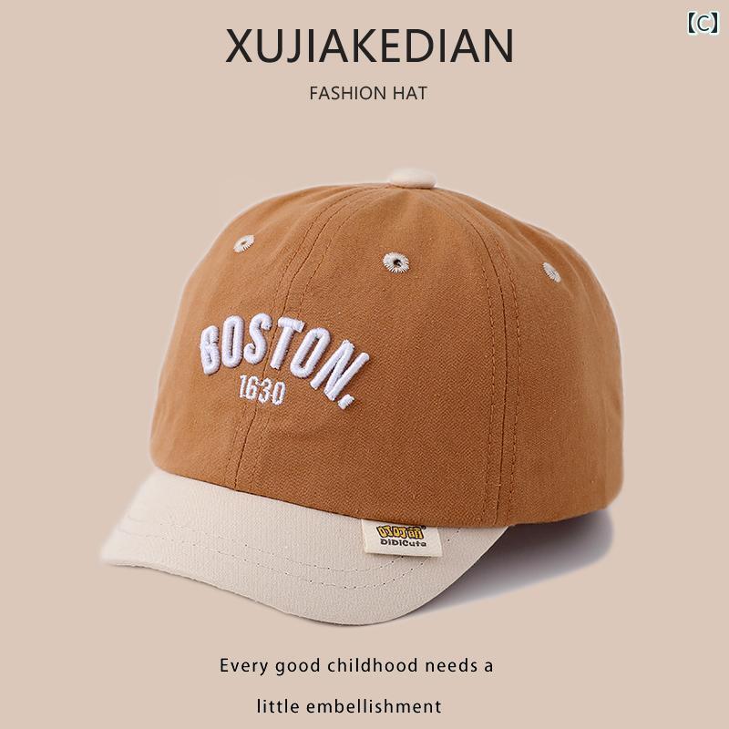 ベースボール キャップ キッズ ベビー カジュアル 日除け 帽子 韓国 春秋 薄手な 綿 ひさし キャップ 赤ちゃん ボーイズ ガールズ 旅行 日焼け防止 野球帽