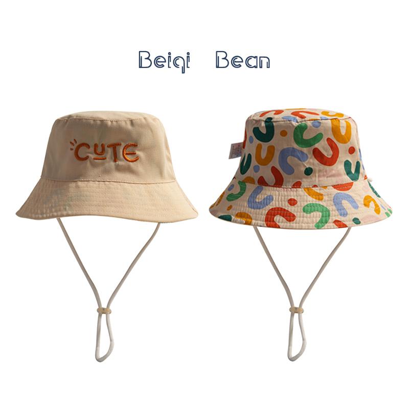 キッズ アウトドア ハット 登山 ハイキング 釣り キャンプ 春夏 ベビー 両面 落書き フィッシャーマン ..