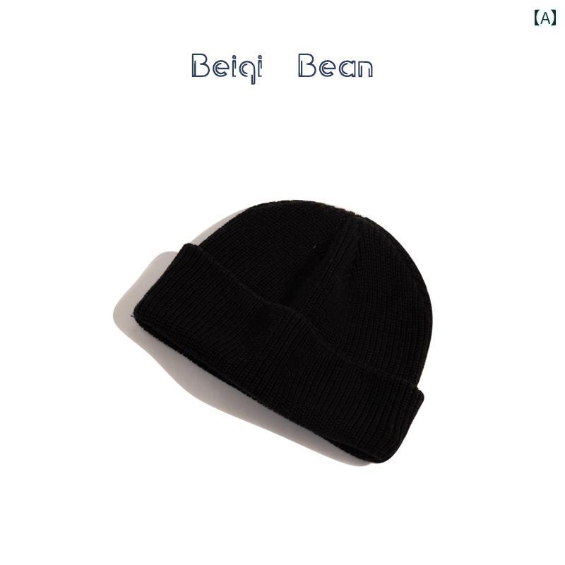ニット帽 キッズ 子供 帽子 春秋 ファッション 暖かい ニット メロン キャップ 男の子 女の子 ベビー ストリート 無地 ヤッピー カジュアル ウール 帽子