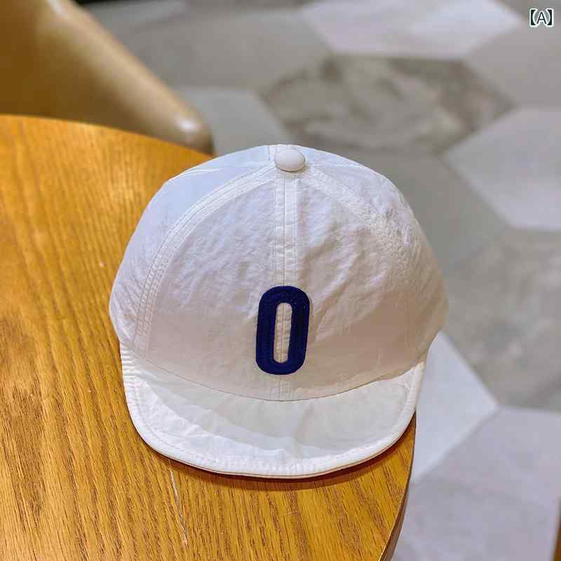 Rakuten - ベースボール キャップ キッズ ベビー カジュアル 日除け 帽子 春秋 赤ちゃん 薄手 ひさし キャップ かわいい 柔らかい つば 野球帽 ボーイズ ガールズ 夏 韓国