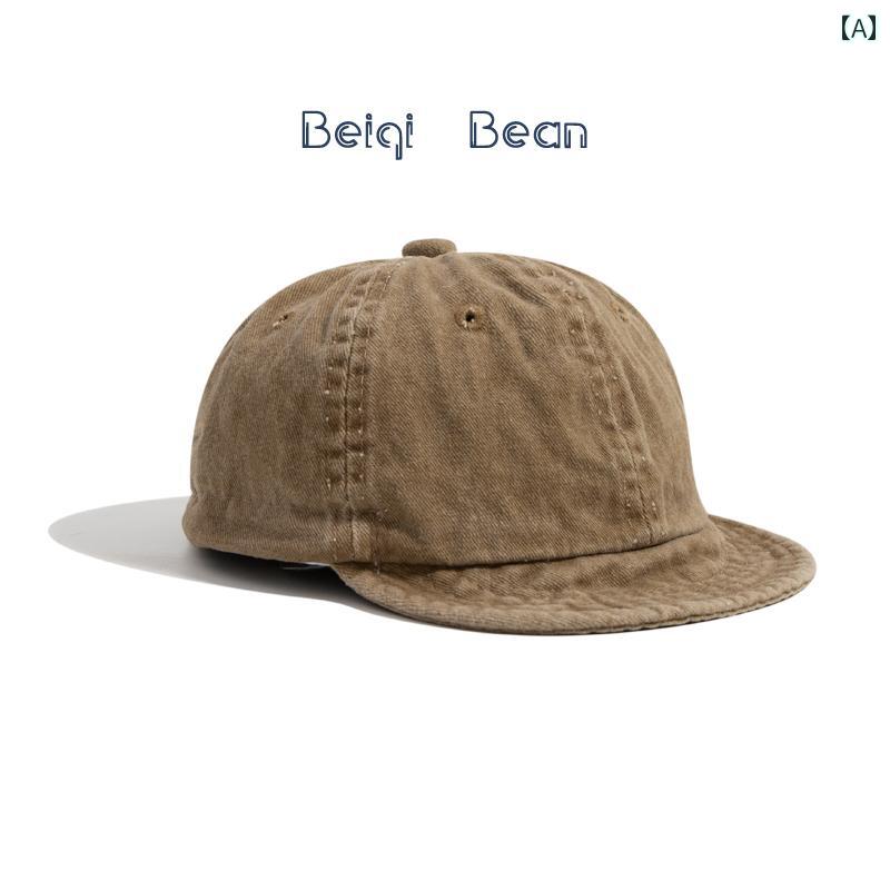 ベースボール キャップ 赤ちゃん 春秋 レトロ ウォッシュド ソフト つば ピーク キャップ 韓国 男の子 ..