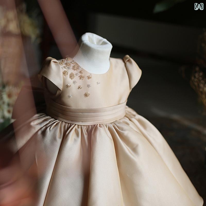 Other - ドレス スカート 女の子 小さい フラワーガール 女性 結婚式 春夏 プリンセスチュチュ 赤ちゃん 最初 誕生日 ガールズ ライト 高級感 子供