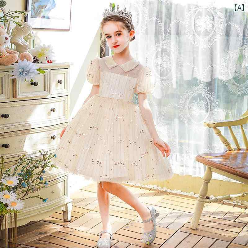 ドレス 発表会 フラワーガール ウェディング ガール ハイエンド キャットウォーク ガール ホスト ピアノ 演奏 子供 プリンセス 誕生日 春夏