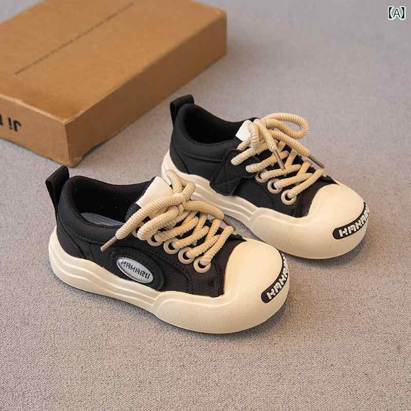 シューズ 靴 子供 キャンバス ビッグ ヘッド 春秋 男の子 ガールズ スニーカー ローカット 幼稚園 上履き