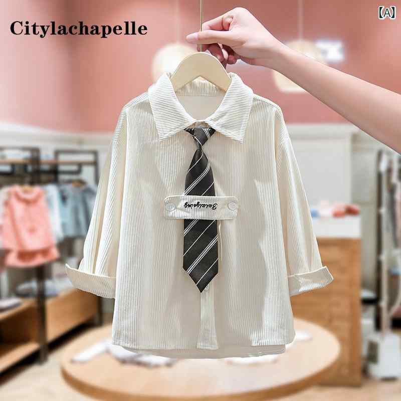 ジャケット シャツ ジャケット トップス キッズ アウター 子供服 女児 春秋 カジュアル 長袖 子供 中型 大型 春 物 ウエスタンシャツ