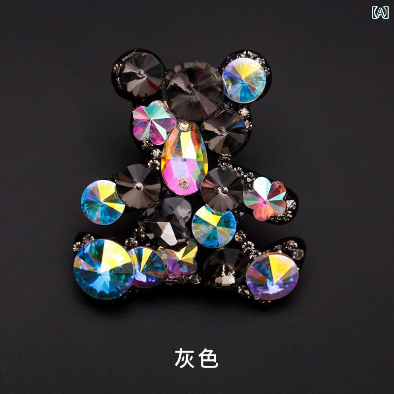 ヘア アクセサリー 髪留め 髪飾り ラインストーン サイド クリップ 韓国 前髪 クリップ BB クリップ ク..