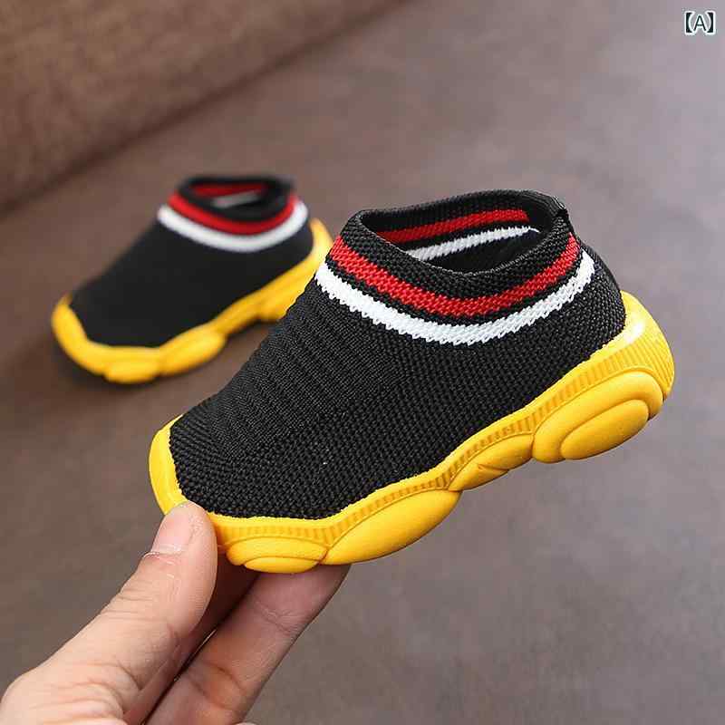 シューズ 靴 子供靴 ベビー メンズレディース キッズ 滑り止め メッシュ スリッポン ソックス ボーイズ ソフト ソール 幼児