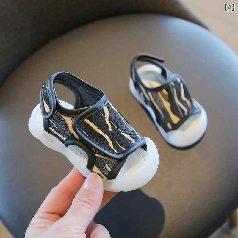 シューズ 靴 サンダル キッズ 子供靴 ベビー ソフト ソール カジュアル サンダル 夏 1 ～ 2歳 3歳 男の..