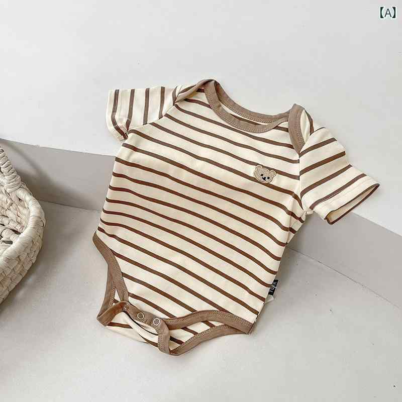 ロンパース かわいい ベビー 夏 服 薄い 三角 男の子 ジャンプ スーツ 夏かわいい 外出 半袖 ロンパース