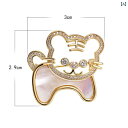 ブローチ 上品 セレモニー リトル タイガー 動物 ブローチ 女性 コサージュピン 大きい 装飾 ハイエンド マザーオブパール バックル 衣料品 アクセサリー 女性 アクセサリー