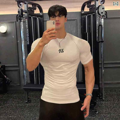 マッスル Tシャツ 速乾 タイツ メンズ フィットネス 半袖 アイアン 装備 トレーニング 吸汗性 バスケットボール ランニング スポーツ マッスル Tシャツ 速乾 タイツ メンズ フィットネス 半袖 アイアン 装備 トレーニング 吸汗性 バスケットボール ランニング スポーツ