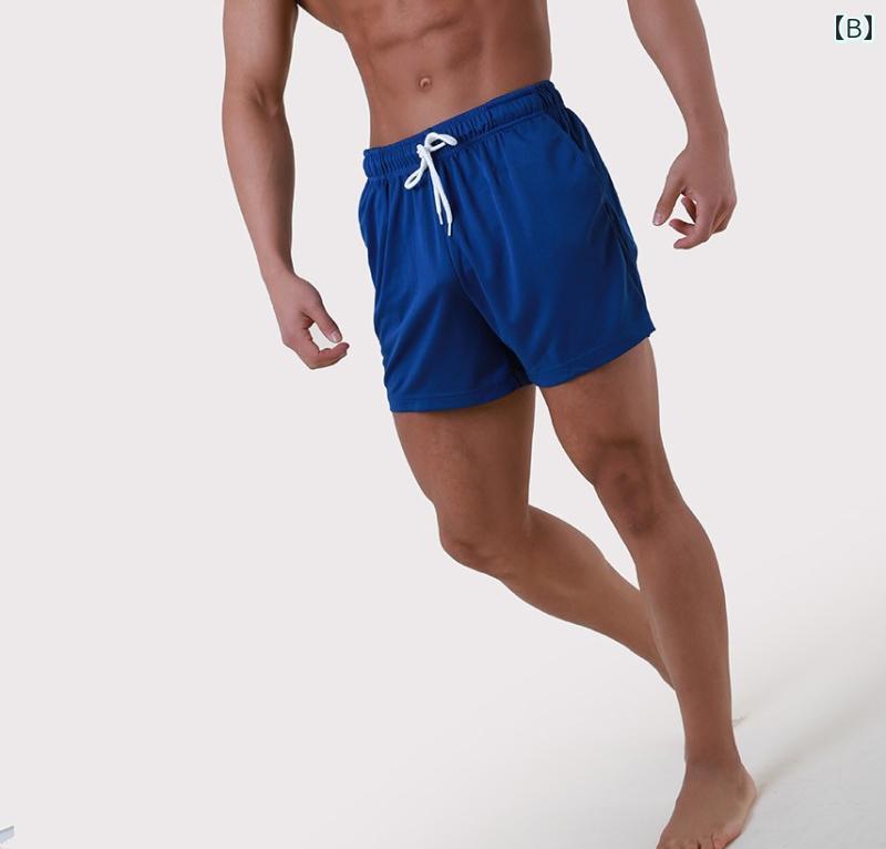 パンツ ショート メンズ アメリカン ショーツ 速乾 ランニング 夏 膝丈 レッド スポーツ ランニング バスケットボール フィットネス トレーニング