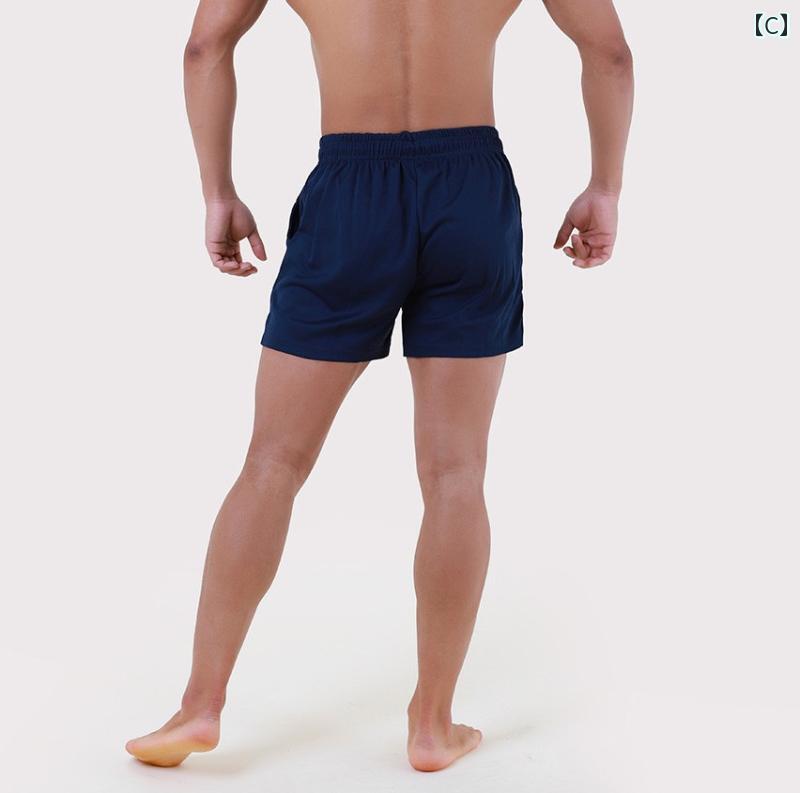 パンツ ショート メンズ アメリカン ショーツ 速乾 ランニング 夏 膝丈 レッド スポーツ ランニング バスケットボール フィットネス トレーニング