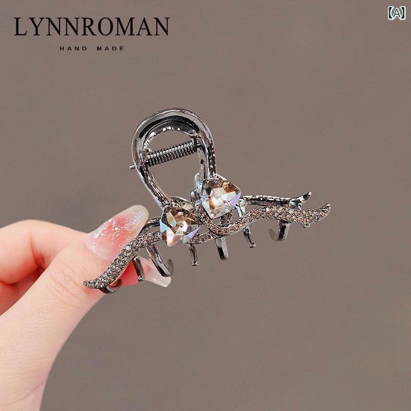 ヘア クリップ おしゃれ ヘア アクセサリー バンスクリップ 韓国 ラトーン 上品 レディース 大きい 後頭部 ヘア シャーク クリップ ヘアピン クリップ用