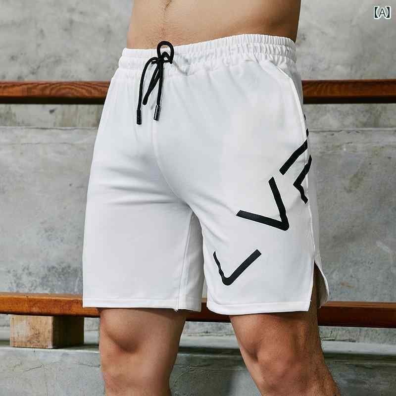 パンツ フィットネス メンズ マッスル スポーツ フィットネスショーツ 45フィート 夏 ランニング トレーニング 裏地 速乾 通気性 ミディアム カジュアル