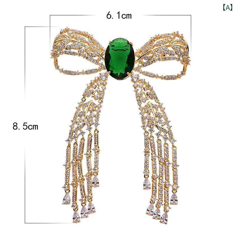 ブローチ 上品 セレモニー リボン ブローチ ハイエンド フェミニン 高級感 スーツ セーター コサージュ ブローチ アクセサリー