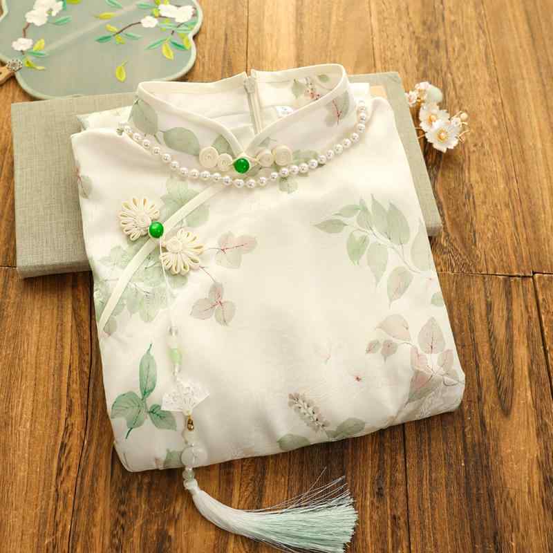 中華風 ワンピース チャイナドレス パーティドレス カクテルドレス 花柄 優しい ガーリー エレガント 結婚式 二次会 レトロ サイズ 豊富 レディース