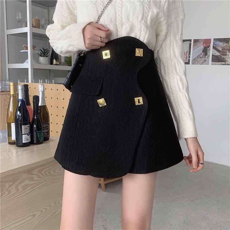 パンツ レディース 秋 冬 カジュアル 大きいサイズ イレギュラー ハイウエストショーツ スリム キュロ..