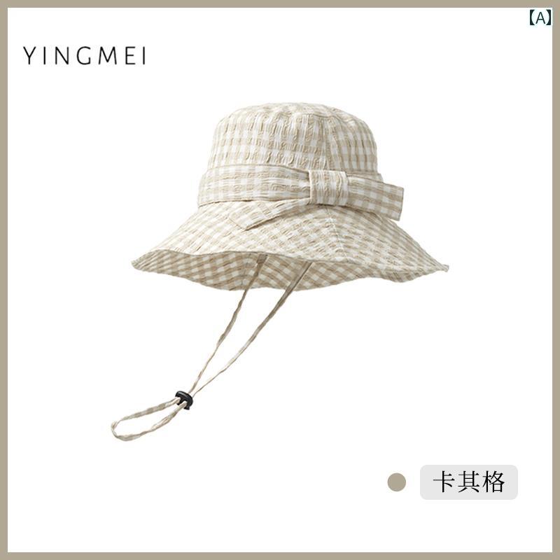 釣り 帽子 レディース レディース ファッション 夏 夏 チェック レジャー 日焼け防止 日除け 通気性 ベ..