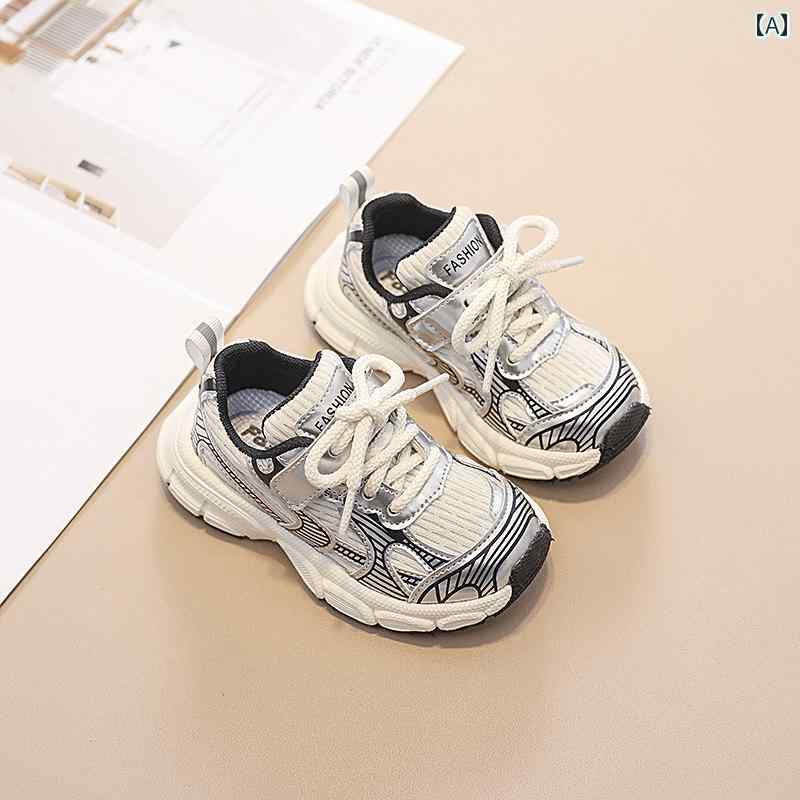 其它 - ベビー キッズ シューズ スポーツ スニーカー 幼児 運動靴 男の子 ソフトソール カジュアル 子供 滑りにくい 快適 軽量 耐久性 通気性 靴